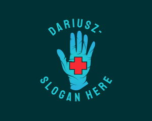 Nursing - Medical Gloves Cross logo design