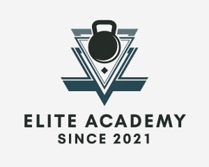 Gym Equipment - Triangle Kettlebell Gym logo design