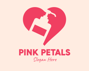 Pink - Pink Sanitizer Heart logo design