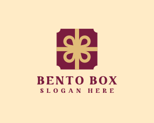 Gift Box Ribbon logo design