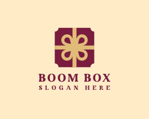 Gift Box Ribbon logo design