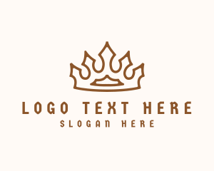 Glamorous - Bronze Royal Crown logo design