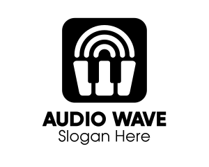 Sound - Piano Sound App logo design