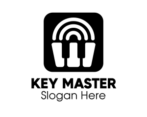 Keys - Piano Sound App logo design