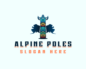 Totem Pole Carving logo design