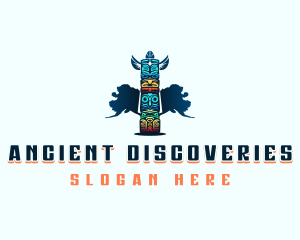 Totem Pole Carving logo design