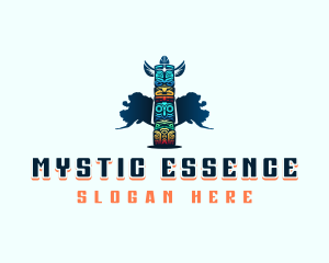 Symbolic - Totem Pole Carving logo design