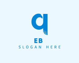 Blue Eagle Letter Q Logo