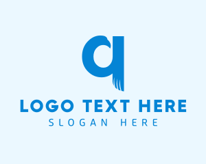 Phoenix - Blue Eagle Letter Q logo design