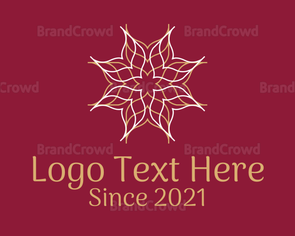 Mandala Flower Decor Logo