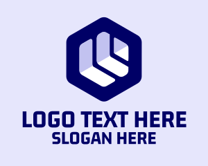 IT Service - IT Service Tech Hexagon logo design