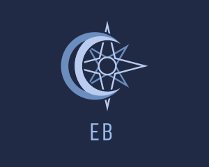 Spiritual - Astral Crescent Moon logo design