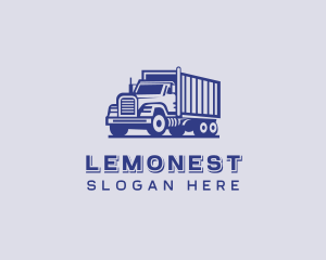 Logistics - Freight Trucking Transportation logo design