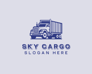 Freight Trucking Transportation logo design