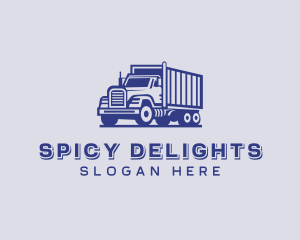 Logistics - Freight Trucking Transportation logo design