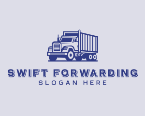 Freight Trucking Transportation logo design