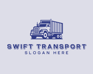 Freight Trucking Transportation logo design