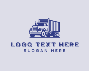 Freight Trucking Transportation Logo