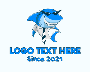 Mascot - Shark Boss Mascot logo design
