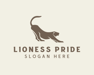 Luxury Animal Lioness logo design