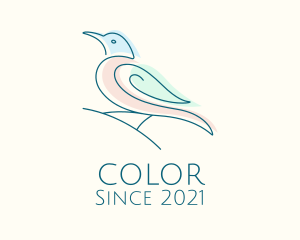 Pet Shop - Minimalist Sparrow Bird logo design