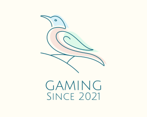 Flying - Minimalist Sparrow Bird logo design