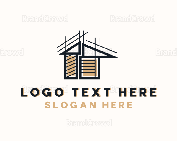 House Building Construction Logo