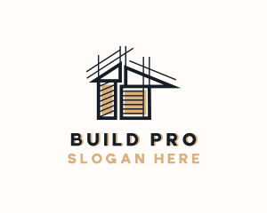 House Building Construction logo design