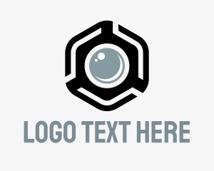 Snappy - Hexagonal Camera Tech logo design