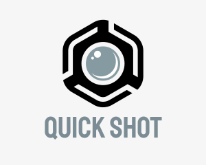 Shoot - Hexagonal Camera Tech logo design