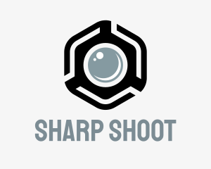 Shoot - Hexagonal Camera Tech logo design