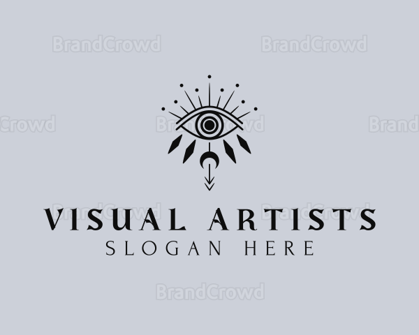 Boho Tarot Eye Logo