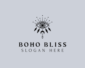 Boho Tarot Eye logo design