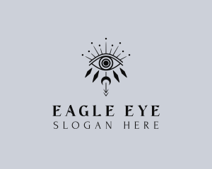 Boho Tarot Eye logo design