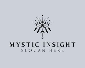 Boho Tarot Eye logo design