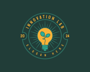 Eco Power Lightbulb Innovations logo design