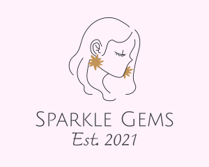 Earrings - Fashion Woman Earrings logo design