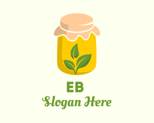 Vegetarian - Fermented Herbal Jar logo design