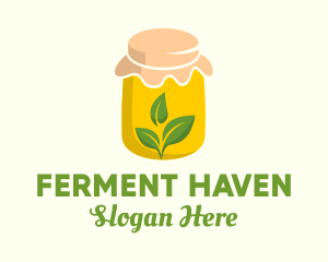 Fermentation - Fermented Herbal Jar logo design