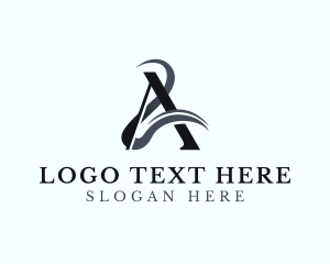 Elegant - Stylist Flourish Letter A logo design