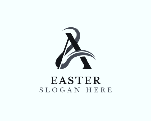 Stylist Flourish Letter A Logo