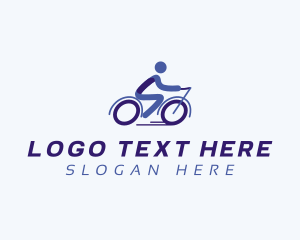 Figure Skating - Bike Cyclist Athlete logo design