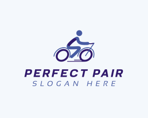 Match - Bike Cyclist Athlete logo design