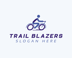 Bike Cyclist Athlete logo design