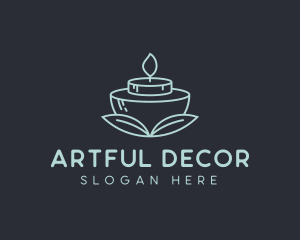 Home Decor Candlelight logo design