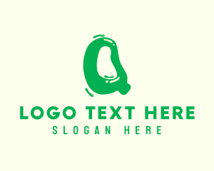 Letter - Liquid Soda Letter Q logo design
