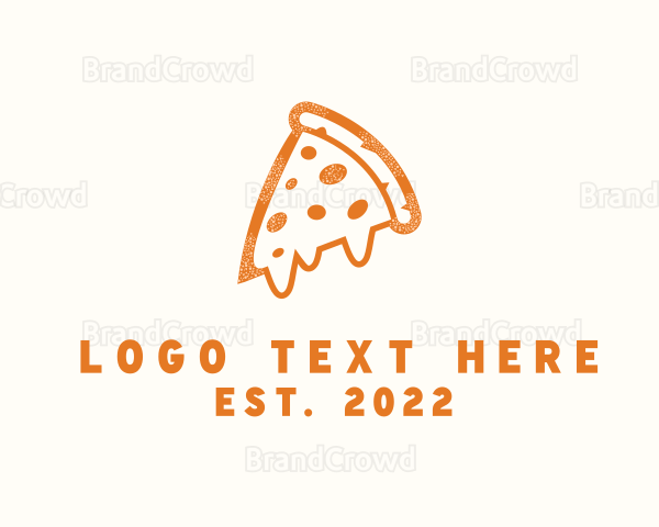 Cheesy Pizza Slice Logo