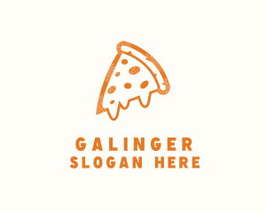 Cheesy Pizza Slice Logo