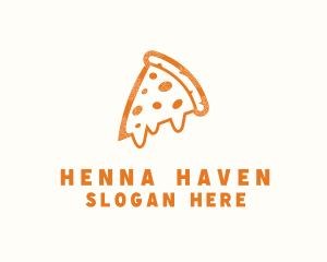 Cheesy Pizza Slice Logo