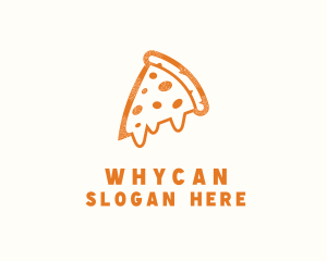 Cheesy Pizza Slice Logo